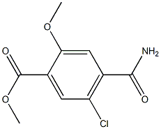 4-Carbamoyl-5-chloro-2-methoxybenzoic acid methyl ester Struktur