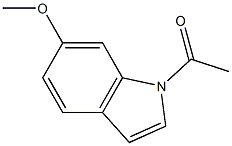 1-アセチル-6-メトキシ-1H-インドール 化学構造式