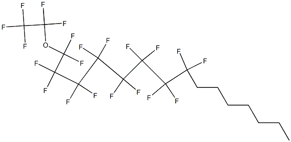 1-(ペンタフルオロエトキシ)-1,1,2,2,3,3,4,4,5,5,6,6,7,7,8,8-ヘキサデカフルオロペンタデカン 化学構造式