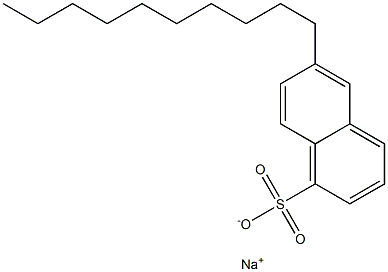 6-デシル-1-ナフタレンスルホン酸ナトリウム 化学構造式