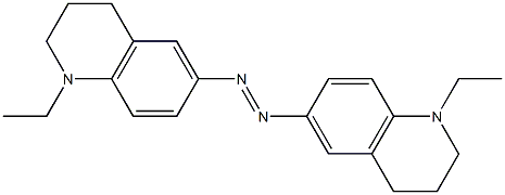 (E)-6,6'-アゾビス(1-エチル-1,2,3,4-テトラヒドロキノリン) 化学構造式