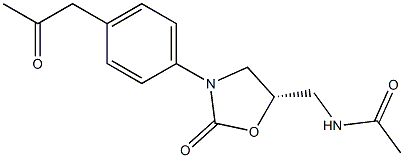 (5S)-5-Acetylaminomethyl-3-[4-(2-oxopropyl)phenyl]oxazolidin-2-one
