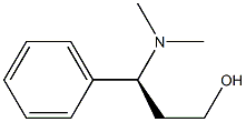 [S,(+)]-3-(ジメチルアミノ)-3-フェニル-1-プロパノール 化学構造式
