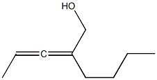 (R)-2-ブチル-2,3-ペンタジエン-1-オール 化学構造式