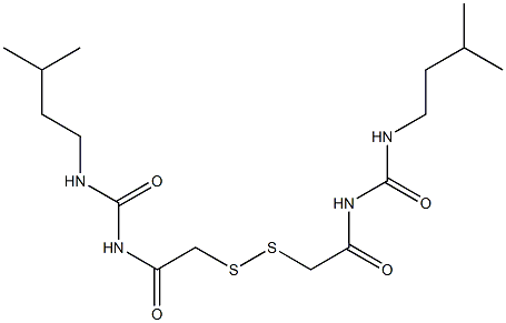 1,1'-(Dithiobismethylenebiscarbonyl)bis[3-isopentylurea]