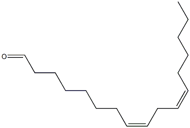 (8Z,11Z)-8,11-ヘプタデカジエナール 化学構造式