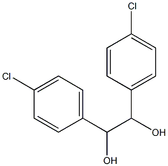 1,2-Bis(4-chlorophenyl)ethylene glycol Struktur