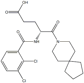 (R)-4-(2,3-Dichlorobenzoylamino)-5-oxo-5-(8-azaspiro[4.5]decan-8-yl)valeric acid