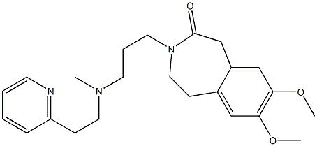 2,3-Dihydro-7,8-dimethoxy-3-[3-[N-[2-(2-pyridinyl)ethyl]-N-methylamino]propyl]-1H-3-benzazepin-4(5H)-one