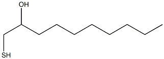 1-メルカプトデカン-2-オール 化学構造式