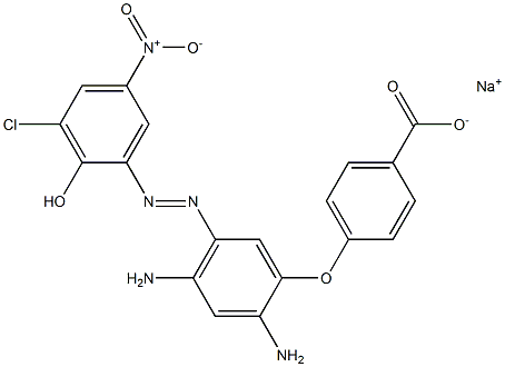 4-[[2,4-Diamino-5-[(3-chloro-2-hydroxy-5-nitrophenyl)azo]phenyl]oxy]benzoic acid sodium salt