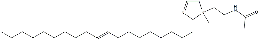 1-[2-(アセチルアミノ)エチル]-1-エチル-2-(9-ノナデセニル)-3-イミダゾリン-1-イウム 化学構造式