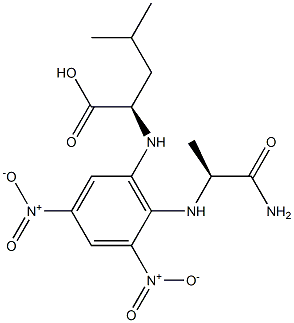 (S)-2-[[6-[[(R)-1-Carboxy-3-methylbutyl]amino]-2,4-dinitrophenyl]amino]propanamide