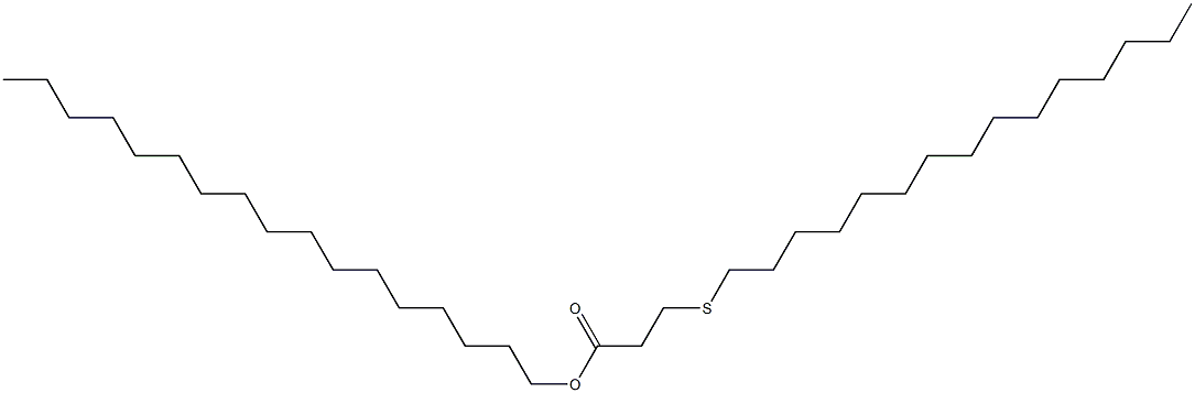 3-(ペンタデシルチオ)プロピオン酸ヘプタデシル 化学構造式