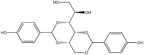 1-O,3-O:2-O,4-O-Bis(4-hydroxybenzylidene)-D-glucitol
