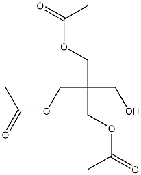 3-アセトキシ-2,2-ビス(アセトキシメチル)-1-プロパノール 化学構造式