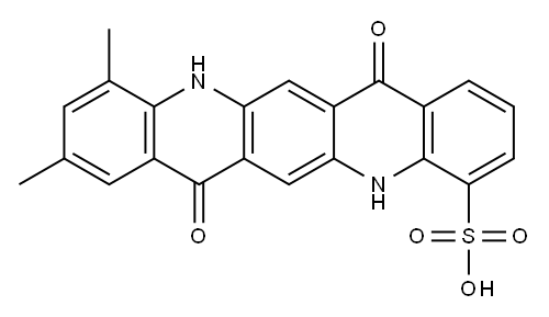 5,7,12,14-Tetrahydro-9,11-dimethyl-7,14-dioxoquino[2,3-b]acridine-4-sulfonic acid