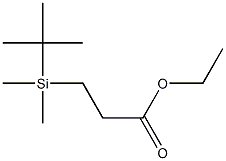 3-(tert-ブチルジメチルシリル)プロピオン酸エチル 化学構造式