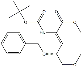 (2Z,4R)-5-Methoxy-4-benzyloxy-2-(tert-butyloxycarbonylamino)-2-pentenoic acid methyl ester