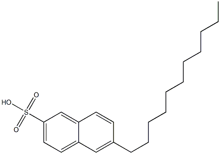 6-ウンデシル-2-ナフタレンスルホン酸 化学構造式
