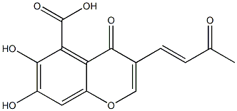 6,7-Dihydroxy-3-[(E)-3-oxo-1-butenyl]-4-oxo-4H-1-benzopyran-5-carboxylic acid