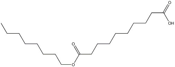 Decanedioic acid hydrogen 1-octyl ester
