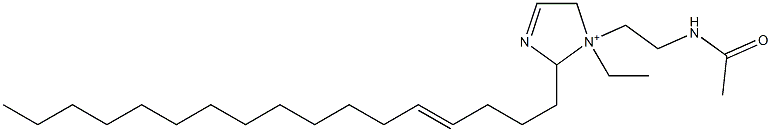1-[2-(アセチルアミノ)エチル]-1-エチル-2-(4-ヘプタデセニル)-3-イミダゾリン-1-イウム 化学構造式