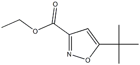 5-tert-ブチル-3-イソオキサゾールカルボン酸エチル 化学構造式