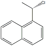 (-)-1-[(S)-1-クロロエチル]ナフタレン 化学構造式