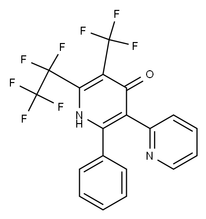 2-(Pentafluoroethyl)-3-(trifluoromethyl)-5-(2-pyridyl)-6-phenyl-4(1H)-pyridone