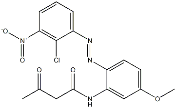 2-Acetyl-2'-(2-chloro-3-nitrophenylazo)-5'-methoxyacetanilide