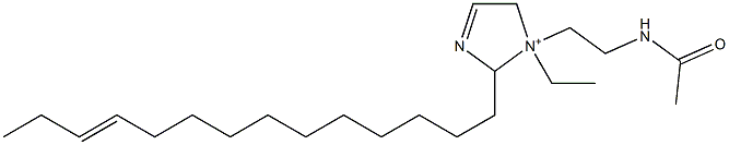 1-[2-(アセチルアミノ)エチル]-1-エチル-2-(11-テトラデセニル)-3-イミダゾリン-1-イウム 化学構造式