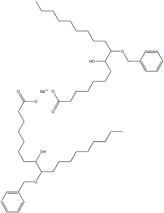 Bis(9-benzyloxy-8-hydroxystearic acid)barium salt