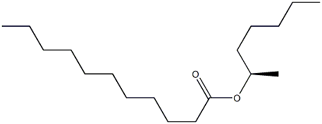 (-)-ウンデカン酸(R)-1-メチルヘキシル 化学構造式
