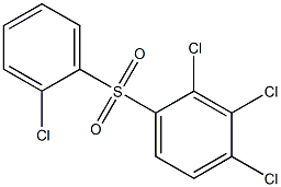 2,3,4-Trichlorophenyl 2-chlorophenyl sulfone Structure