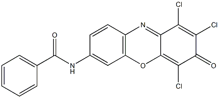 1,2,4-Trichloro-7-(N-benzoylamino)-3H-phenoxazin-3-one