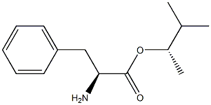 (S)-2-アミノ-3-フェニルプロパン酸(S)-1,2-ジメチルプロピル 化学構造式