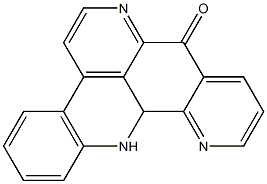 12b,13-ジヒドロ-7,12,13-トリアザ-8H-ジベンゾ[a,de]アントラセン-8-オン 化学構造式