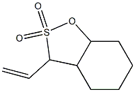 3-ビニルヘキサヒドロ-3H-1,2-ベンゾオキサチオール2,2-ジオキシド 化学構造式