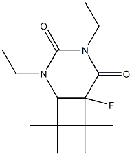 6-Fluoro-2,4-diethyl-7,7,8,8-tetramethyl-2,4-diazabicyclo[4.2.0]octane-3,5-dione
