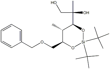 (2R)-2-[(4R,5S,6S)-4-Benzyloxymethyl-2,2-di-tert-butyl-5-methyl-1,3-dioxa-2-silacyclohexan-6-yl]propane-1,2-diol
