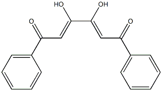 (2Z,4Z)-3,4-ジヒドロキシ-1,6-ジフェニル-2,4-ヘキサジエン-1,6-ジオン 化学構造式