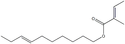 (E)-2-Methyl-2-butenoic acid 7-decenyl ester
