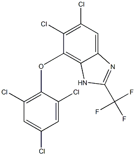 5,6-Dichloro-7-(2,4,6-trichlorophenoxy)-2-trifluoromethyl-1H-benzimidazole