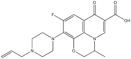 9-Fluoro-2,3-dihydro-3-methyl-10-[4-(2-propenyl)-1-piperazinyl]-7-oxo-7H-pyrido[1,2,3-de][1,4]benzoxazine-6-carboxylic acid
