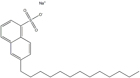 6-Tridecyl-1-naphthalenesulfonic acid sodium salt Structure