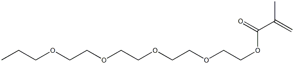 メタクリル酸(3,6,9,12-テトラオキサペンタデカン-1-イル) 化学構造式