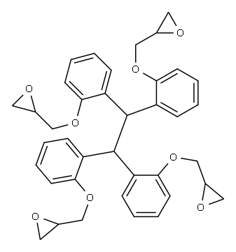 1,1,2,2-Tetrakis(2-glycidyloxyphenyl)ethane Structure