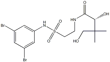 [R,(+)]-N-[2-[(3,5-Dibromophenyl)sulfamoyl]ethyl]-2,4-dihydroxy-3,3-dimethylbutyramide