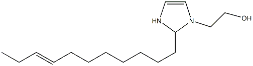 1-(2-ヒドロキシエチル)-2-(8-ウンデセニル)-4-イミダゾリン 化学構造式